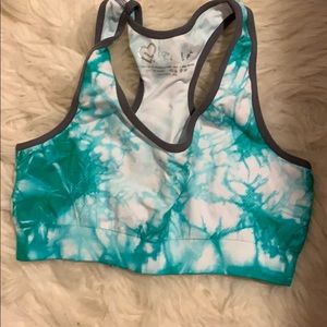 Aero tie dye sports bra
